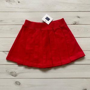NWT Janie and Jack Red Pleated Valentines Skirt 18-24 months Sweethearts Club